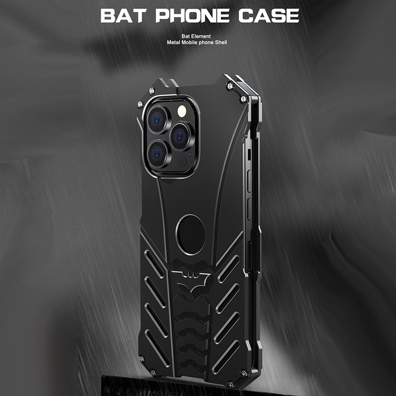Batman Premium Luxury Metal Phone Case with Bat Stand for iPhone 12 Pro