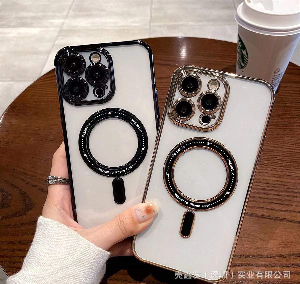 Premium Clear Poly-carbonate Case With Magsafe For iPhone 13