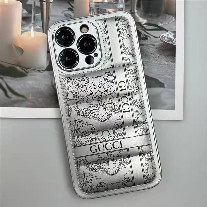 Premium Trendy Shockproof Puffer Back Case Cover for iPhone 13 Pro Max