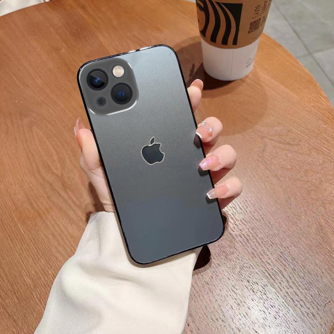 Orignal Glossy Premium Glass Back Case For iPhone 13