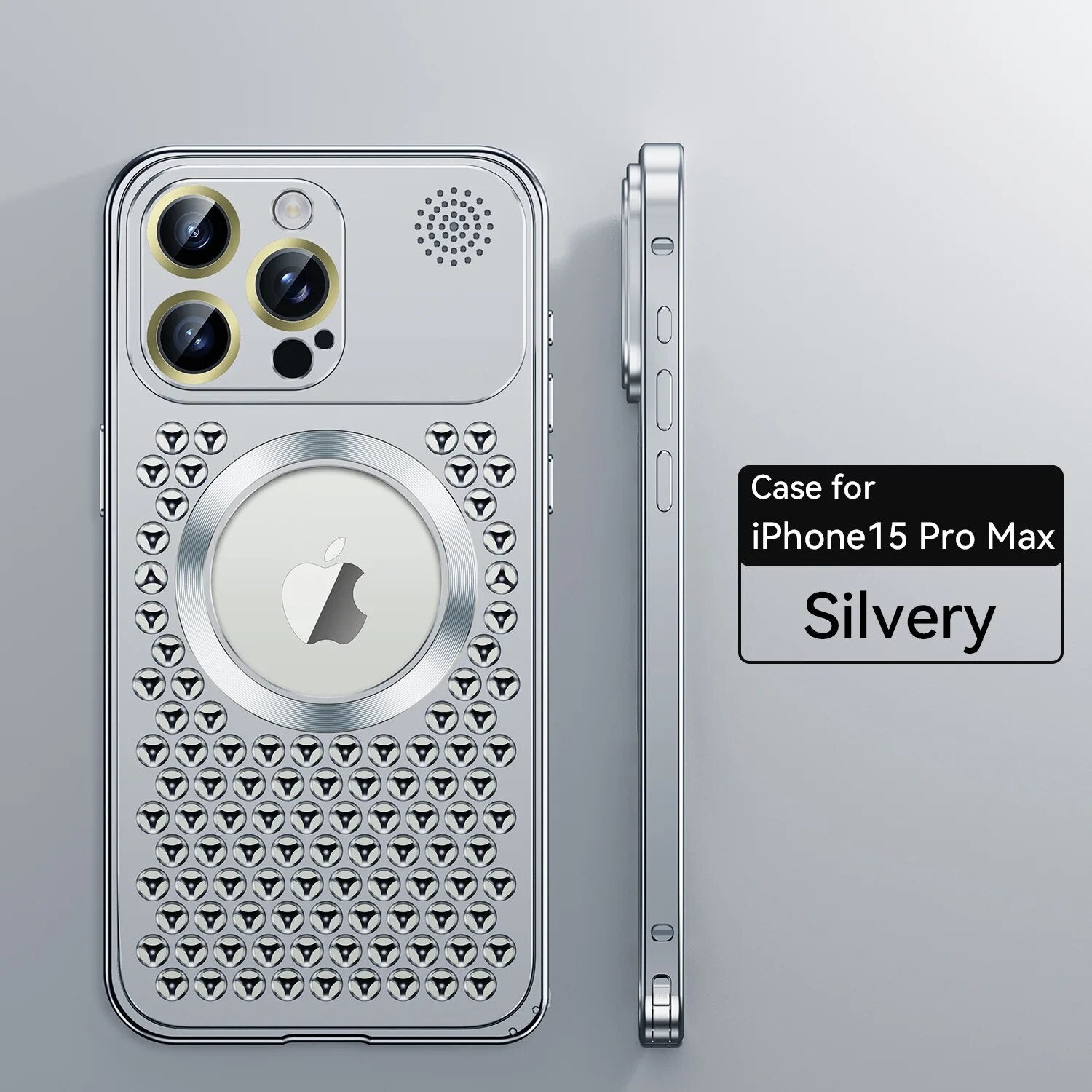 Mesh Metal Magsafe Bumper Case For iPhone 15 Pro Max