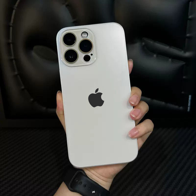 Glossy Ultra Thin Electroplated Camera Lens Protection For iPhone 16 Pro