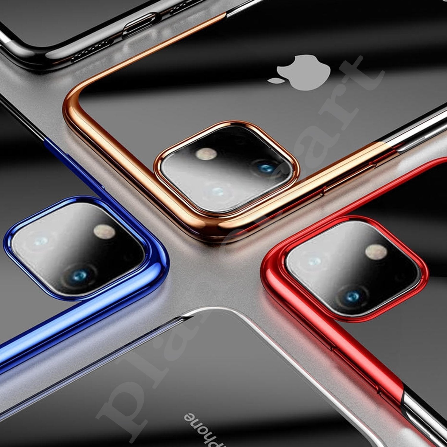 Baseus Ultra-Thin Transparent Sparkling Edge Case For iPhone 11