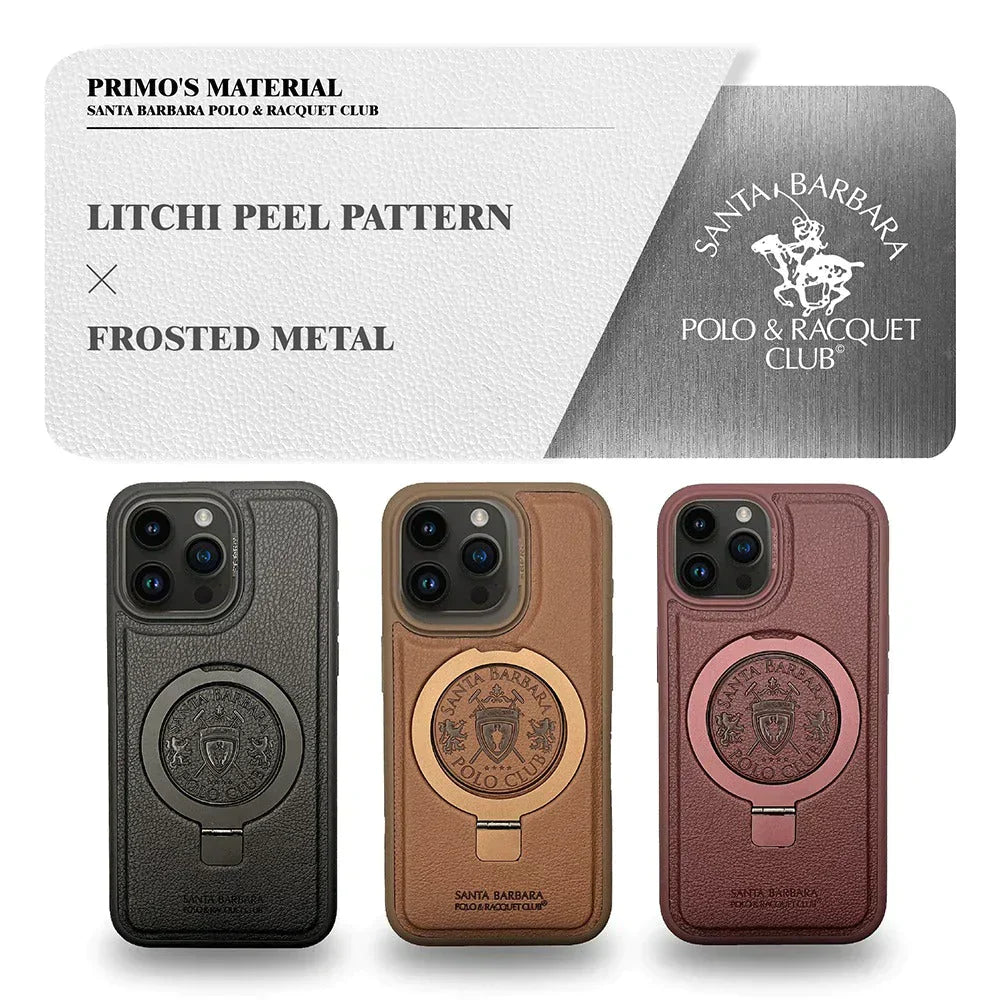 Santa Barbara Classic Primo Series Genuine Leather Case For iPhone 15 Pro
