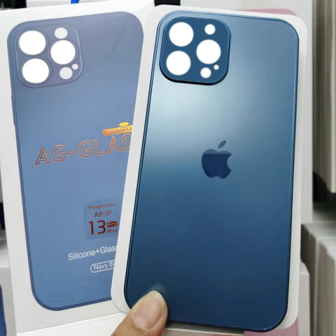 Orignal Glossy Premium Glass Back Case For iPhone 14 Series