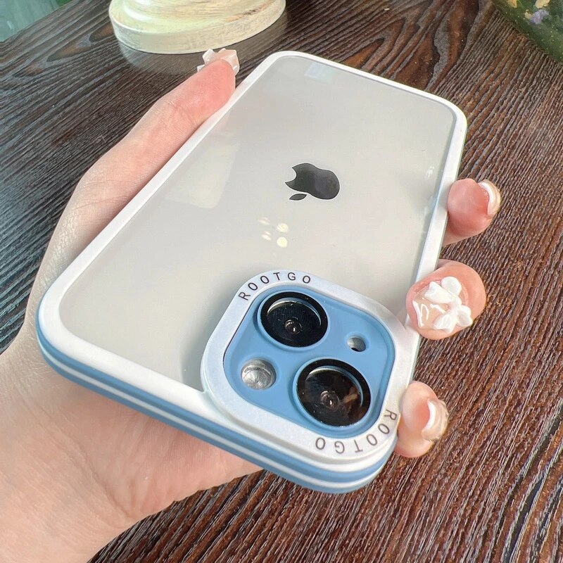 Root Transparent Polycarbonate Back Case Cover for iPhone 13