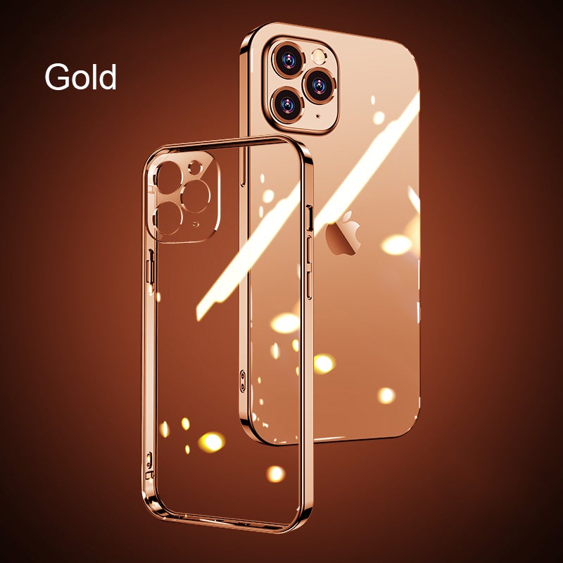 Luxury Square Silicon Clear Case With Camera Protection For iPhone 11 Pro Max - planetcartonline