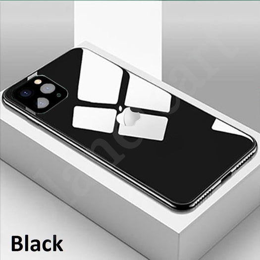 Special Edition Glossy Glass Silicone Soft Edge Case For iPhone 11 Pro Max