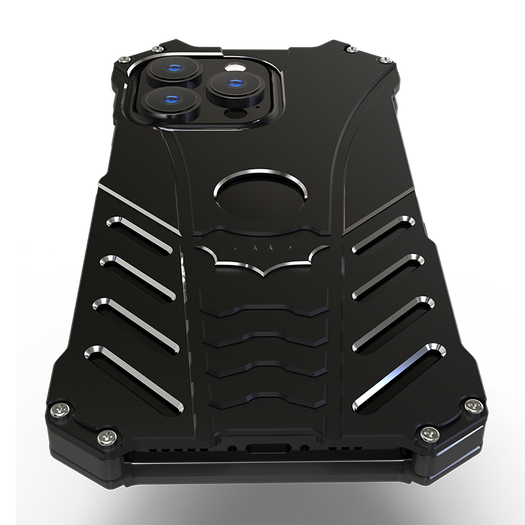 Batman Premium Luxury Metal Phone Case with Bat Stand for iPhone 12 Pro