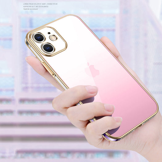 Premium Gradient Slim Soft Back Electroplated Glossy Bumper Case Cover for iPhone 11