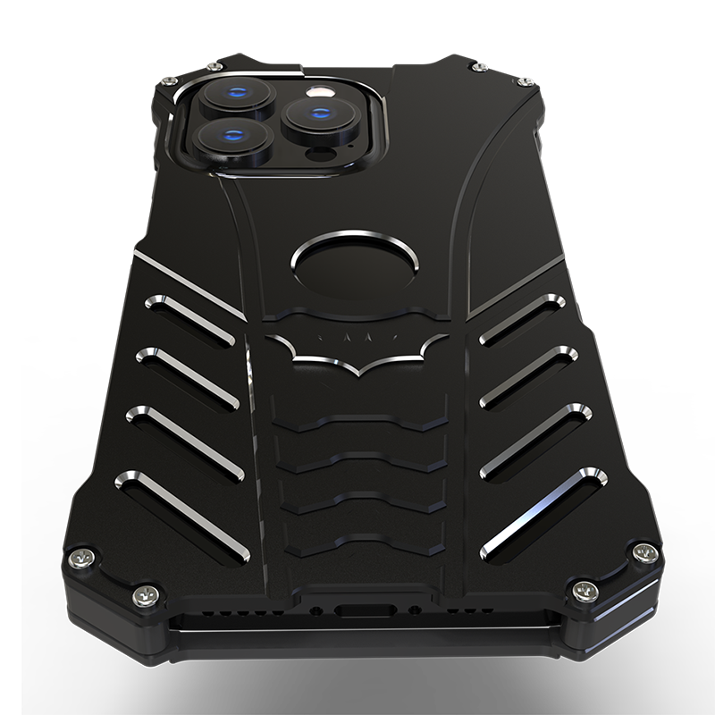 Batman Premium Luxury Metal Phone Case with Bat Stand for iPhone 13