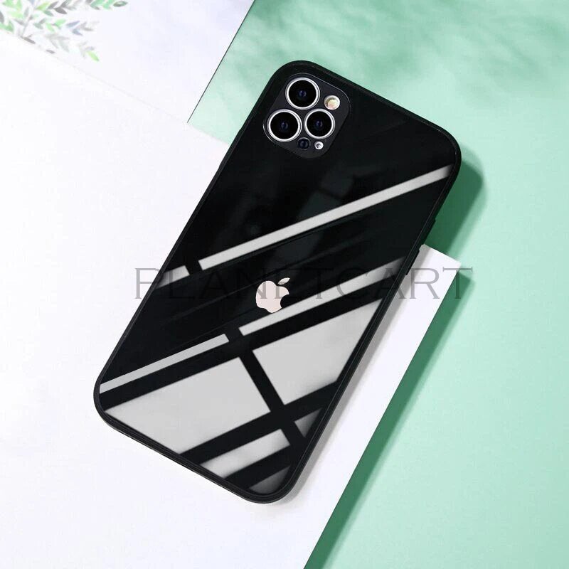 Special Edition Glossy Silicone Soft Edge Back Case with Camera Protection For iPhone 12