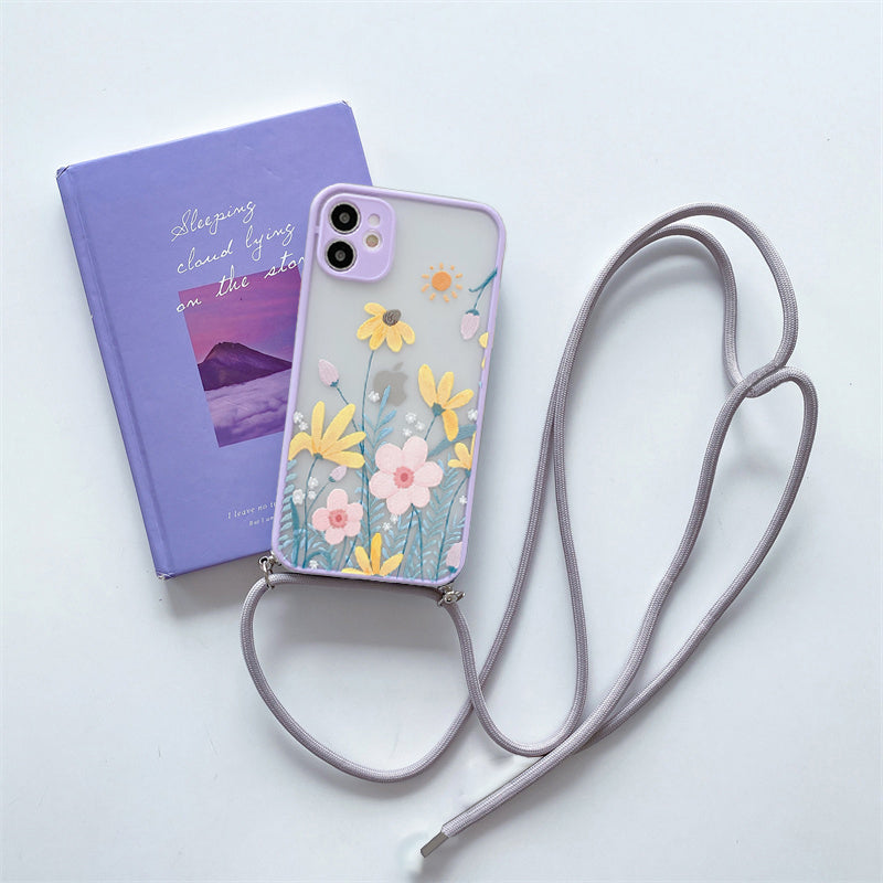 Premium Crossbody Detachable Straps Lanyard Girlish Case for Apple iPhone 11