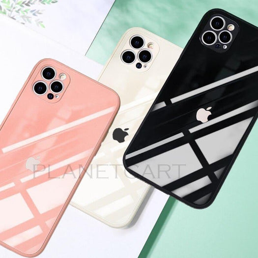 Special Edition Glossy Silicone Soft Edge Back Case with Camera Protection For iPhone 12 Pro