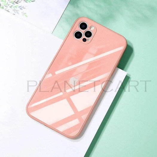 Special Edition Glossy Silicone Soft Edge Back Case with Camera Protection For iPhone 12 Pro