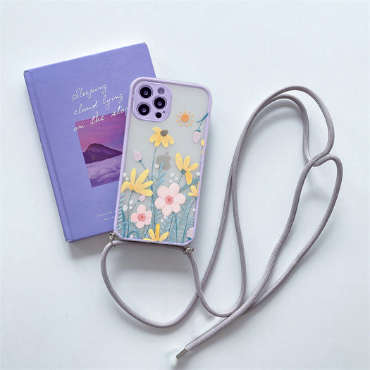 Premium Crossbody Detachable Straps Lanyard Girlish Case for Apple iPhone 13 Pro Max