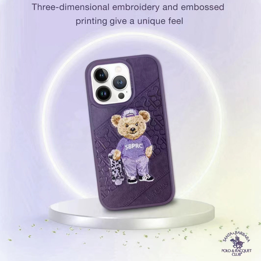 Santa Barbara Crete Series Polo Bear Genuine Leather Case For iPhone 14 Plus