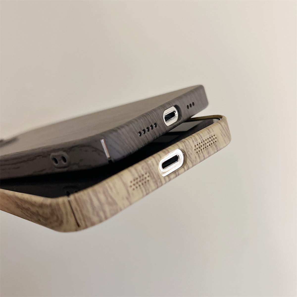 Luxury Ultra-thin Wood Grain Phone Case For iPhone 15 Pro Max