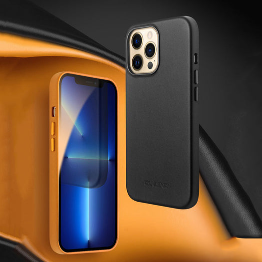 MagSafe Compatible Genuine Leather Case for Apple iPhone 13 Pro