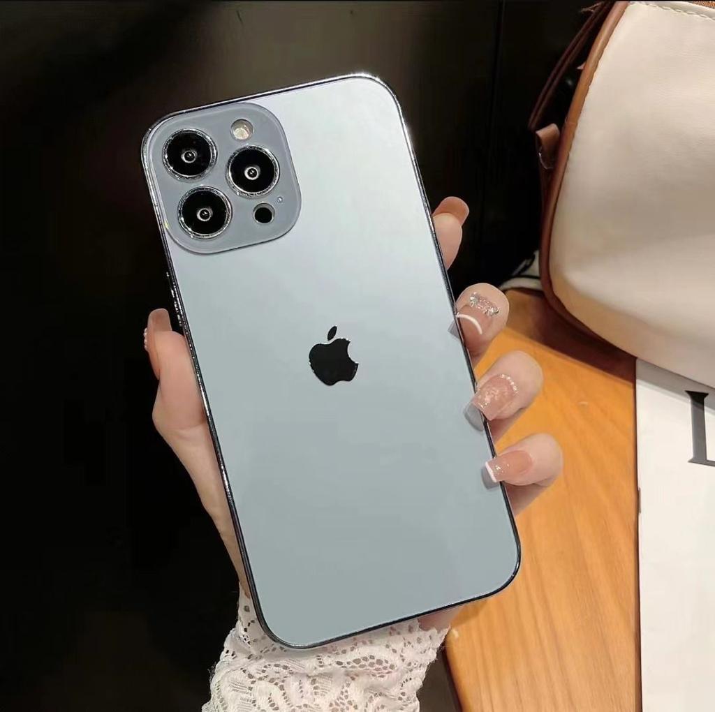 Orignal Glossy Premium Glass Back Case For iPhone 13 Pro Max