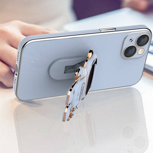 Astronaut Luxurious Gold Edge Back Case For iPhone 14