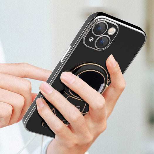 Astronaut Luxurious Gold Edge Back Case For iPhone 13