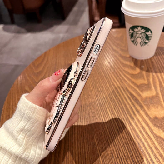 Astronaut Luxurious Gold Edge Back Case For iPhone 12 Series