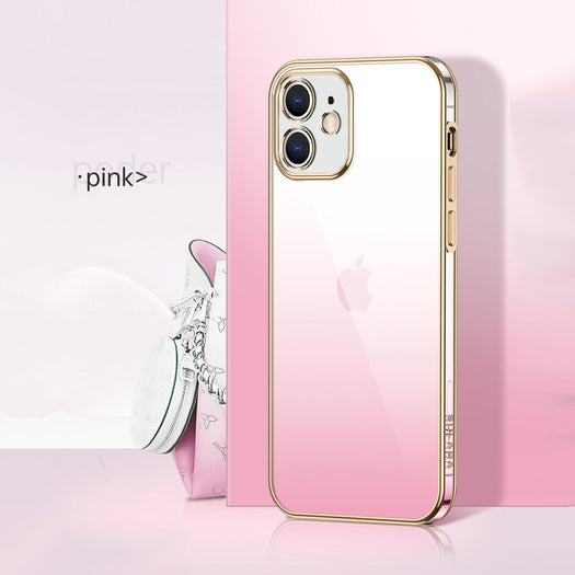 Premium Gradient Slim Soft Back Electroplated Glossy Bumper Case Cover for iPhone 11