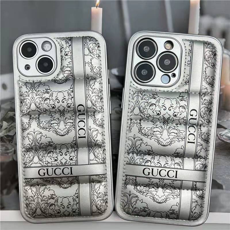 Premium Trendy Shockproof Puffer Back Case Cover for iPhone 13 Pro