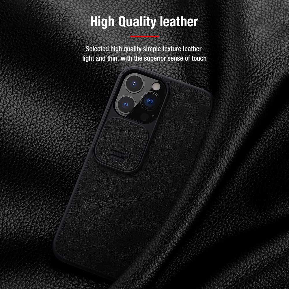Nillkin Qin Leather Flip Case For iPhone 13 Pro Max - planetcartonline