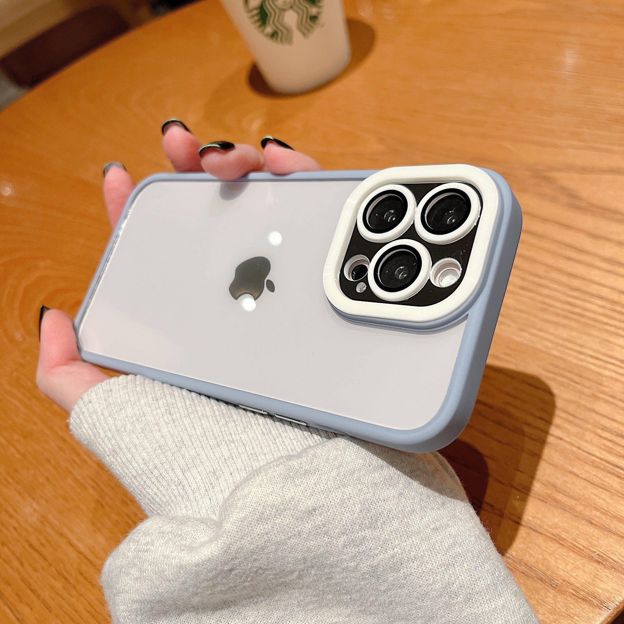 Premium Transparent Armor Bumper Back Case  for iPhone