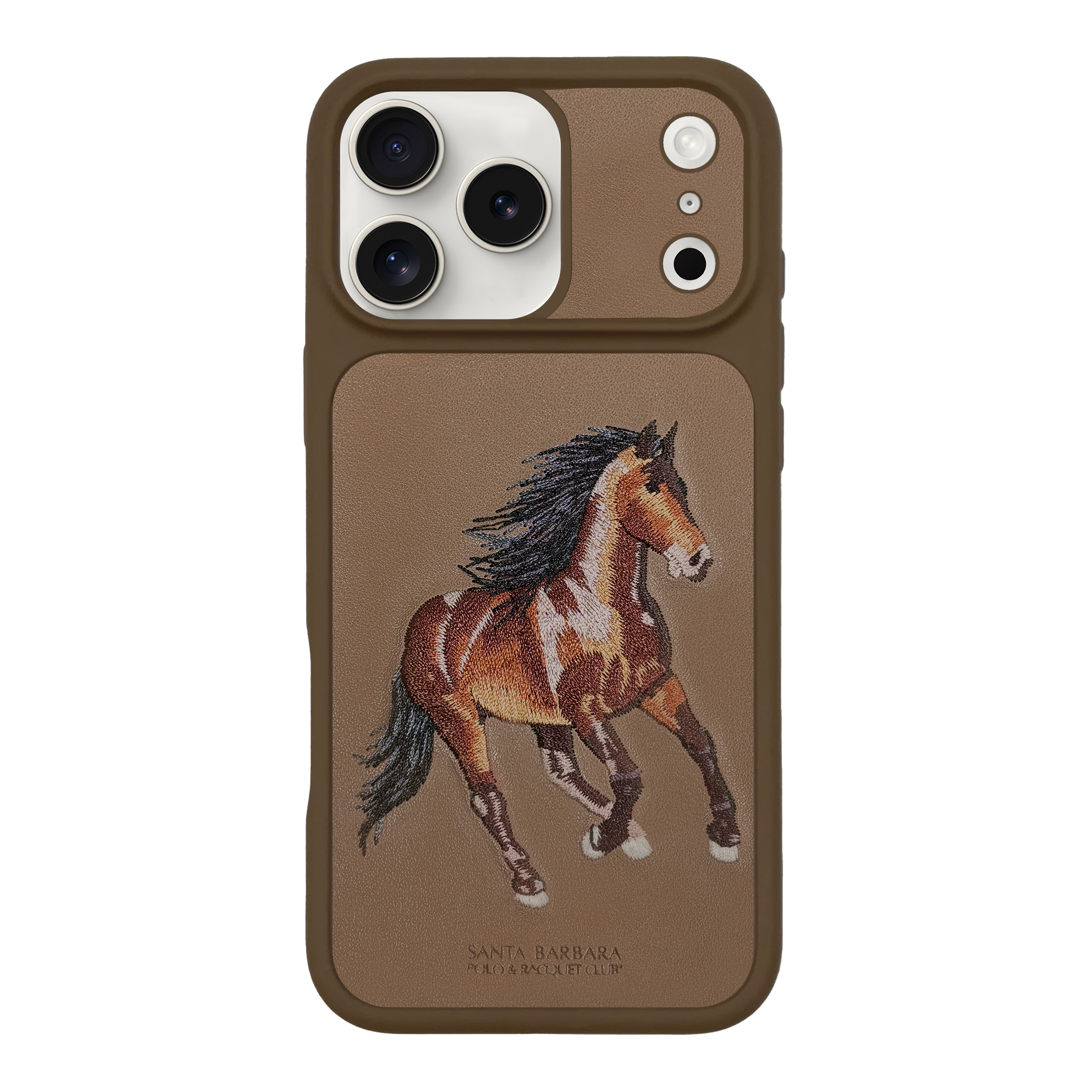 Horse Emoidery Boris Santa Barbara Case For iPhone 17 Series