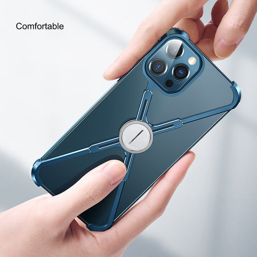 X-shaped Aluminum Metal Bumper Case for iPhone 13