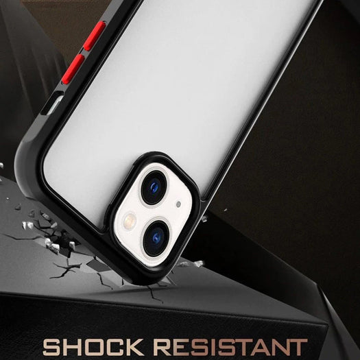 Anti-knock Shockproof Transparent Heavy Duty Bumper TPU + PC Back Case Cover for iPhone 13 - Premium Cases