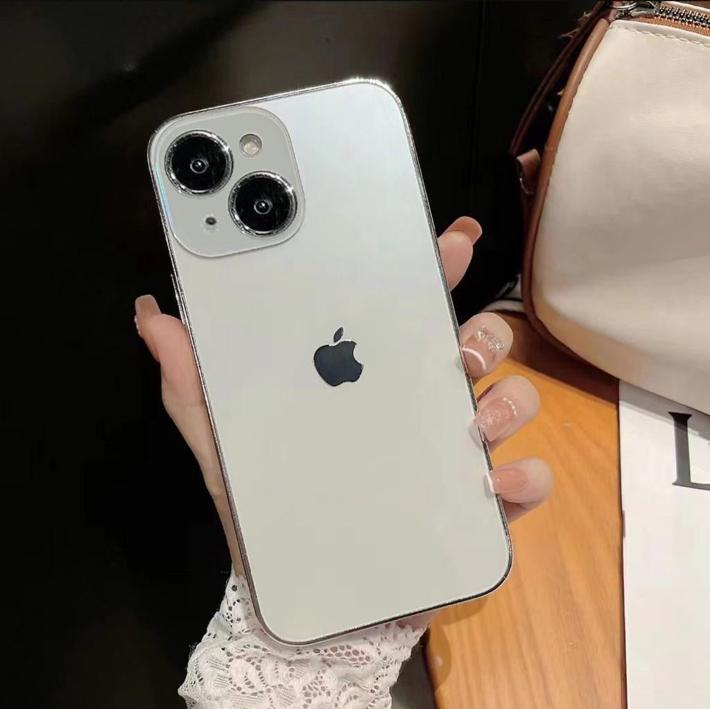 Orignal Glossy Premium Glass Back Case For iPhone 14 Series