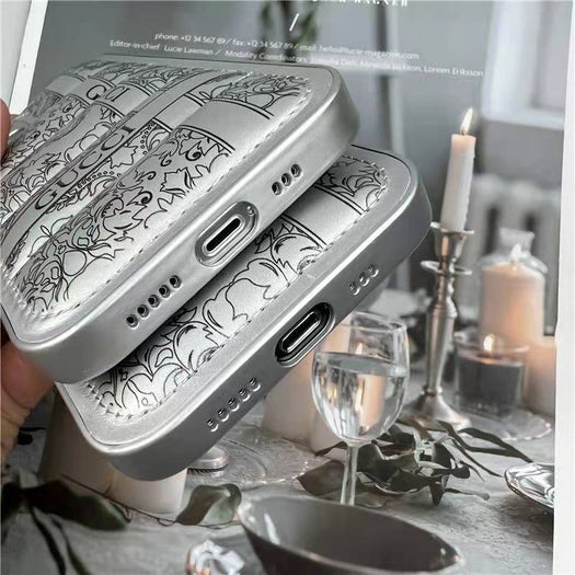 Premium Trendy Shockproof Puffer Back Case Cover for iPhone 13 Pro Max