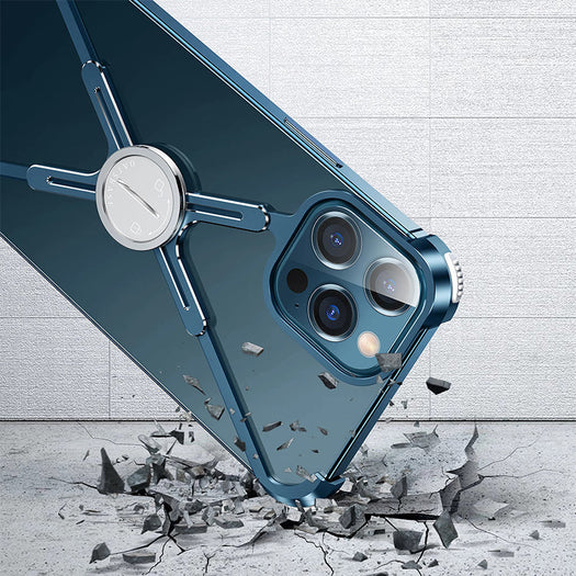 X-shaped Aluminum Metal Bumper Case for iPhone 13