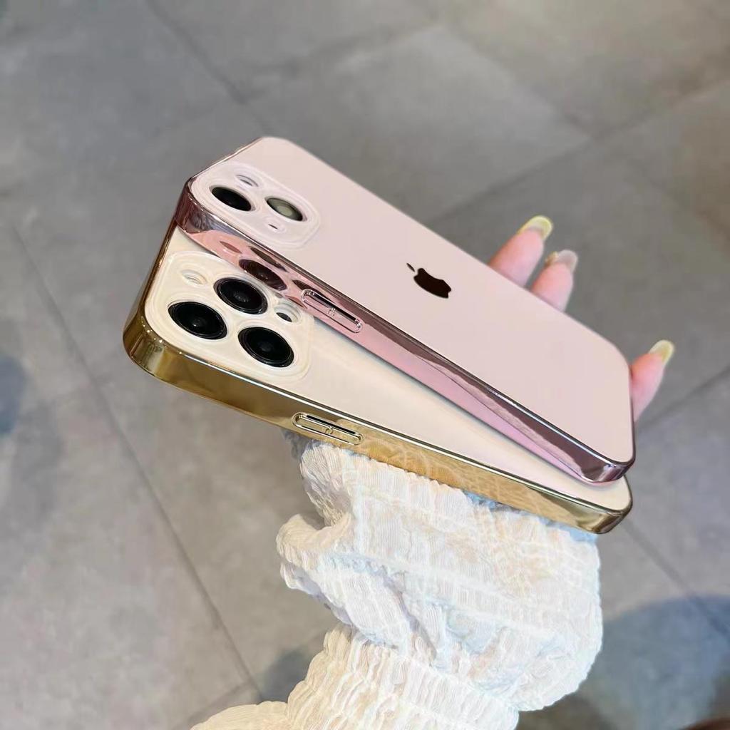 Orignal Glossy Premium Glass Back Case For iPhone 14 Series