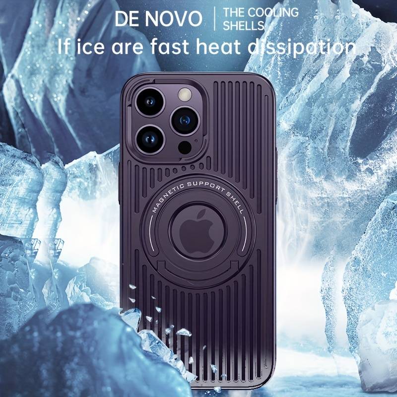 Frosted Magnetic Integrated Heat Dissipation Case For iPhone 15 Pro