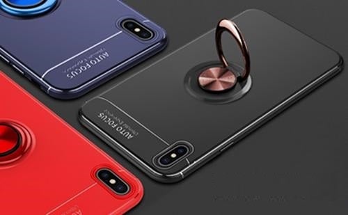 Little Q Auto Focus Ring Soft Case For iPhone XS Max