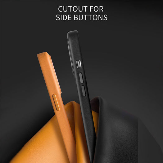 MagSafe Compatible Genuine Leather Case for Apple iPhone 13