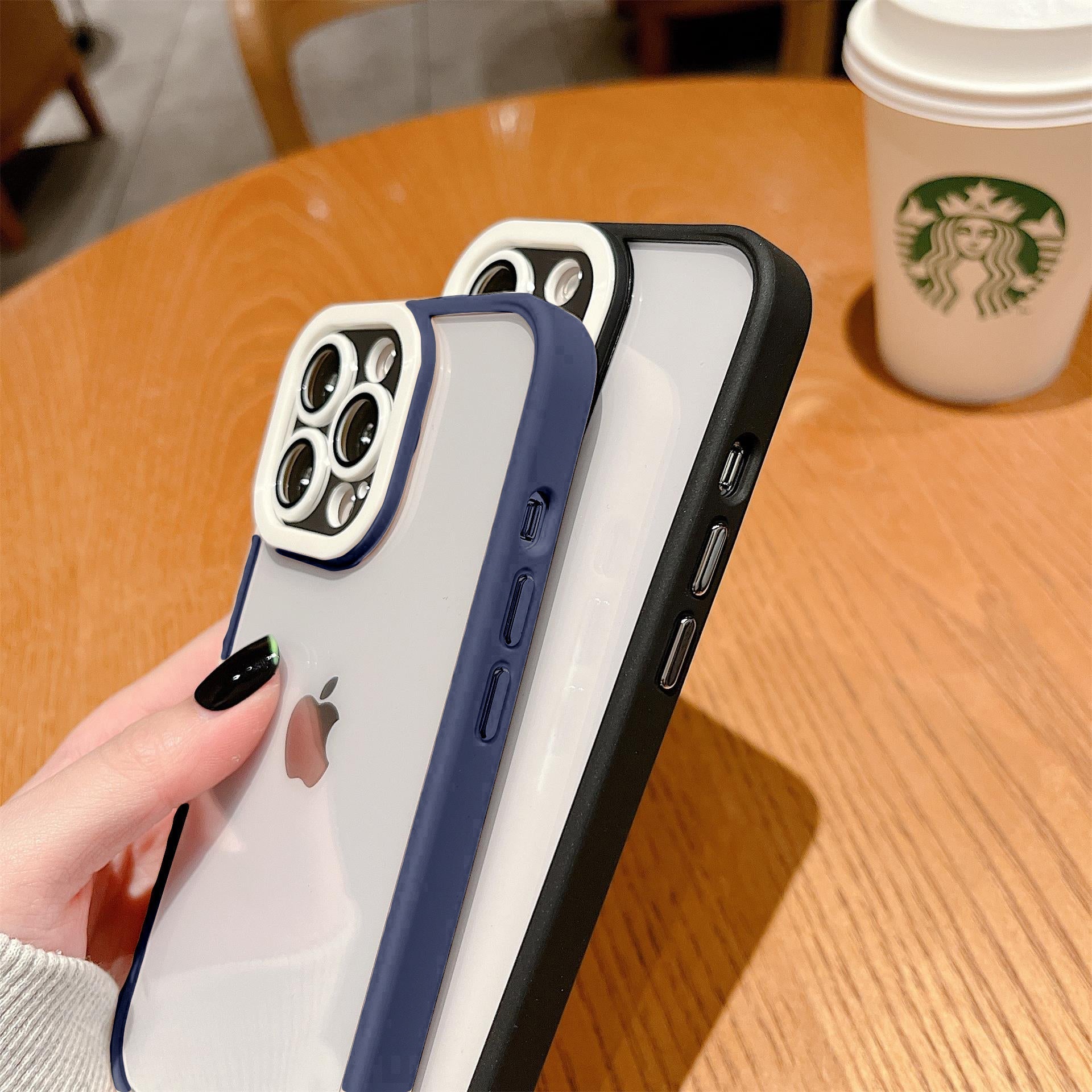 Premium Transparent Armor Bumper Back Case  for iPhone