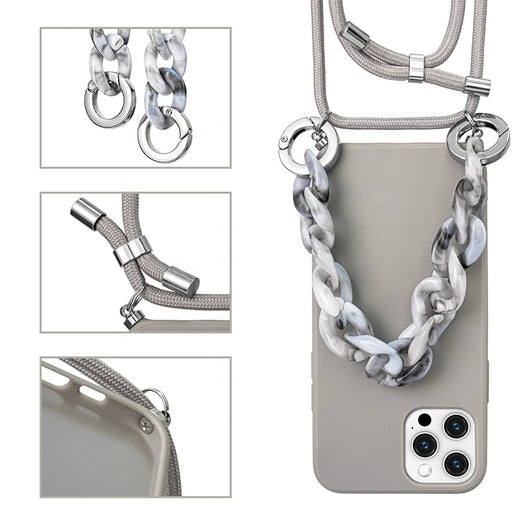 Premium Silicone Crossbody Detachable Straps Lanyard Girlish Case for Apple iPhone 11