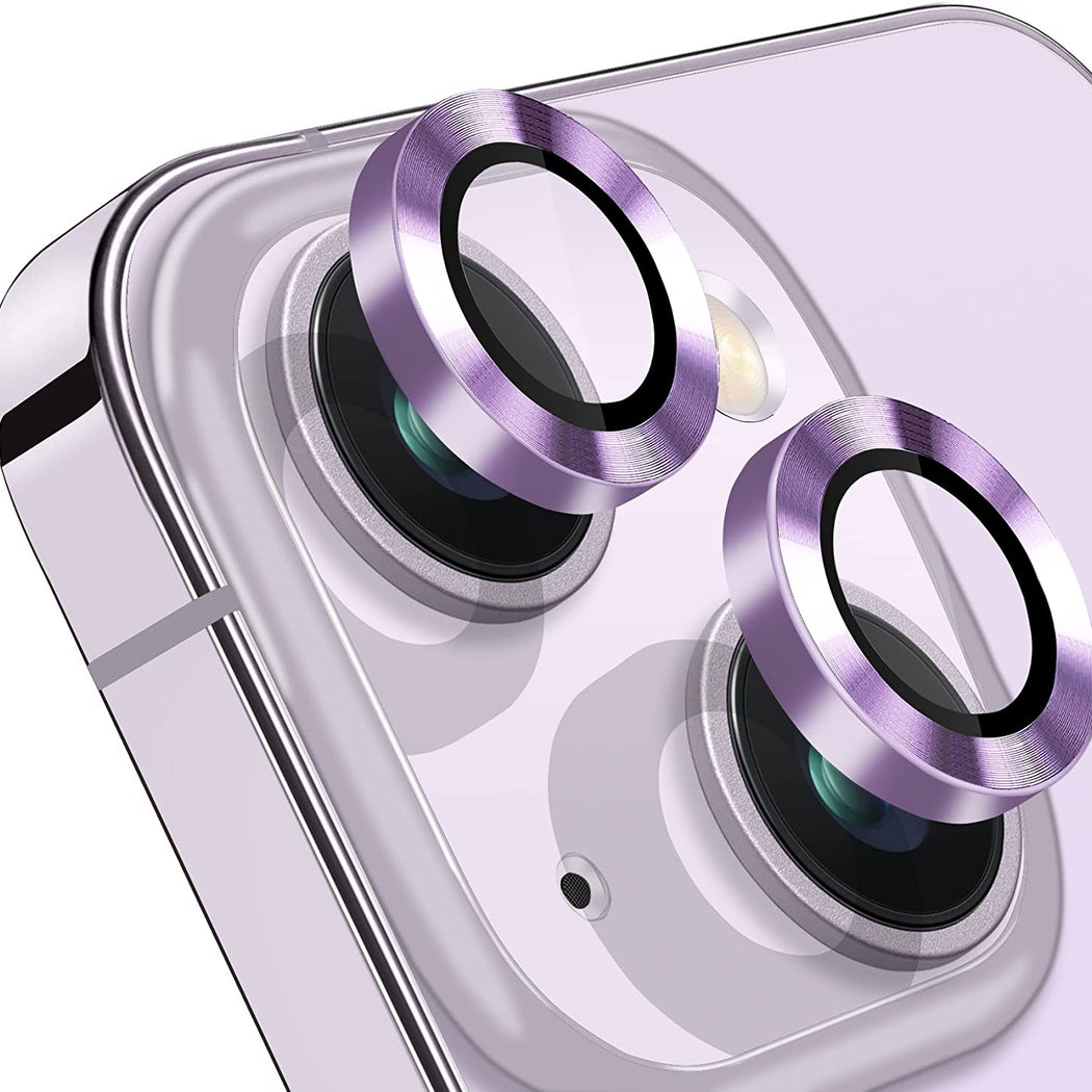 Ring Metal Camera Lens Protector Glass For iPhone 14 Plus