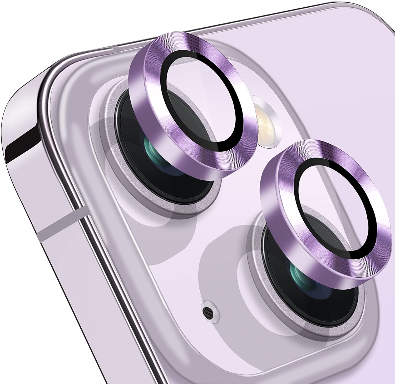 Ring Metal Camera Lens Protector Glass For iPhone 14 Plus