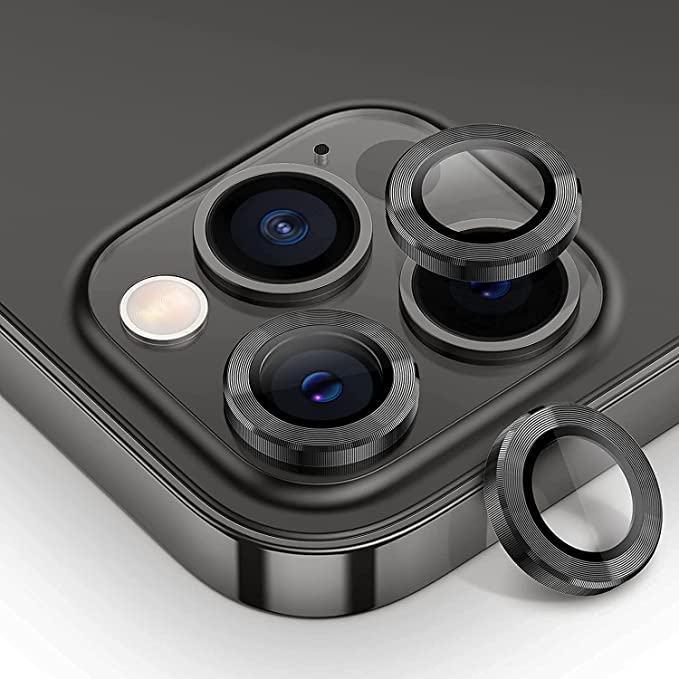 Ring Metal Camera Lens Protector Glass For iPhone 14 Pro
