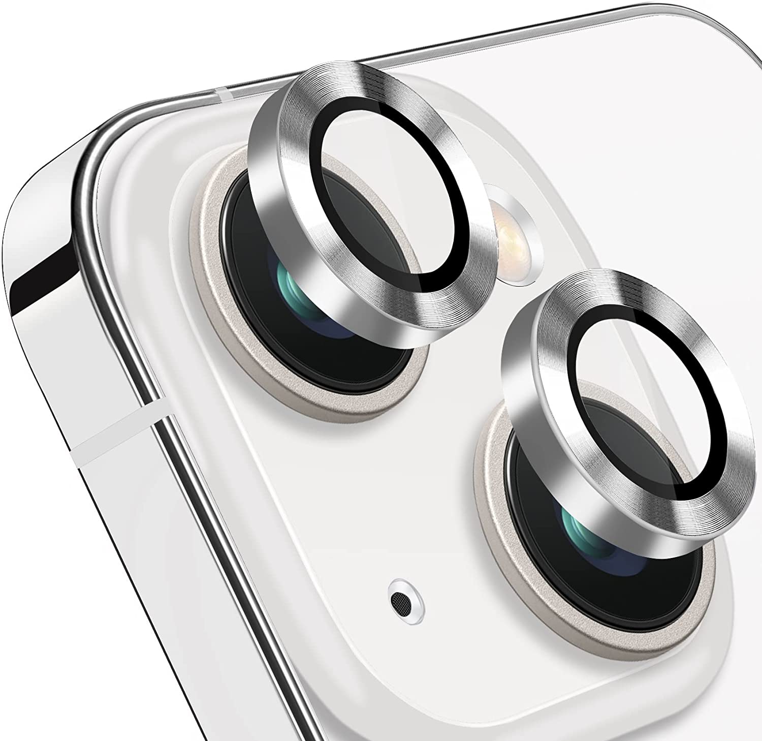 Ring Metal Camera Lens Protector Glass For iPhone 14 Plus