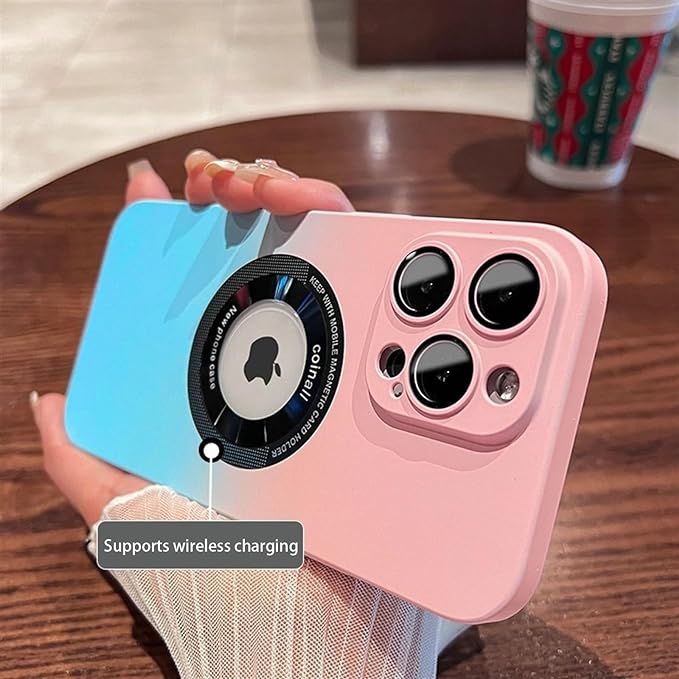 Luxury Gradient Design Camera Lens Protector for iPhone 15
