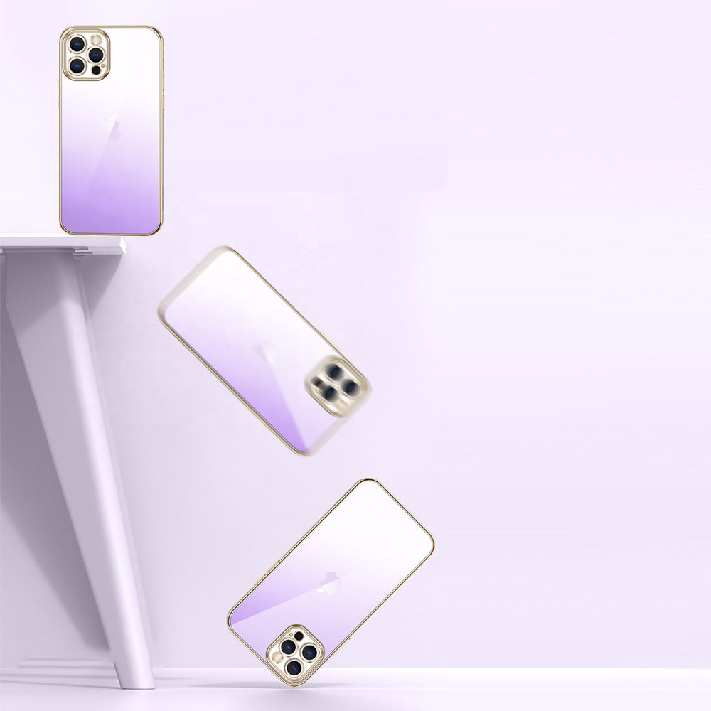 Premium Gradient Slim Soft Back Electroplated Glossy Bumper Case Cover for iPhone 13