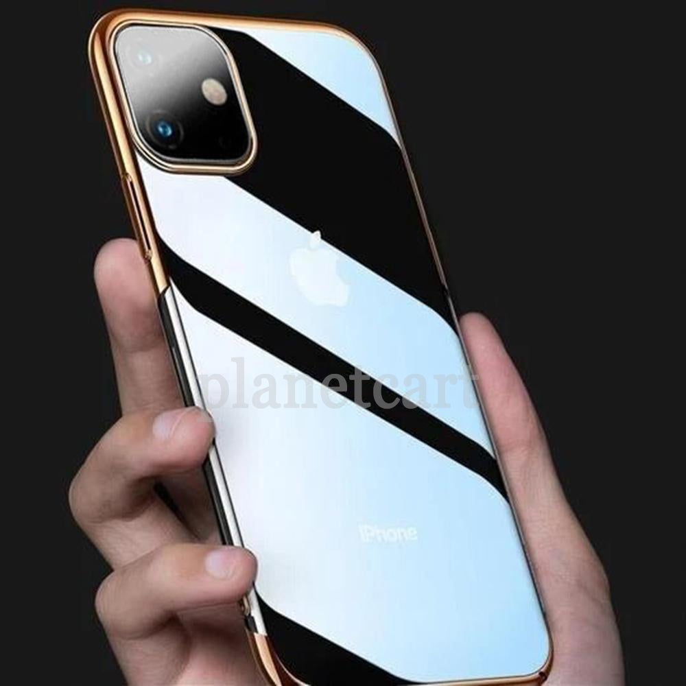 Baseus Ultra-Thin Transparent Sparkling Edge Case For iPhone 11